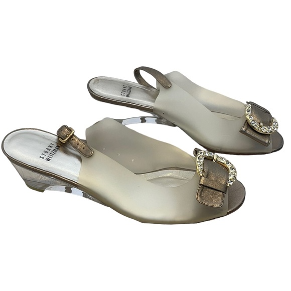 Stuart Weitzman Clear Buckled Heels - Picture 12 of 14